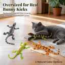 CiyvoLyeen Lizard Catnip Toys Chew Bite Resistant Toys for Indoor Cats Boredom Relief Teeth Cleaning Interactive Funny Cute Kitten Cat Lover Gifts Christmas Birthday Presents Set of 4