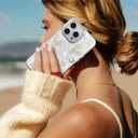 Toycamp for iPhone 11 Pro Case Cute - Women Girly Girls Glitter Phone Cover 11Pro Kawaii Sparkle Bling Shine Aesthetic Pretty Unique Wave Design Funda for Apple 11 Pro, Heart