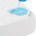 BEDLORE Waterproof Mattress Protector, King Size Noiseless Mattress Pad with Deep Pocket 6"-18" Depth, Soft Breathable Bed Mattress Cover Washable for Home, Bedroom, Hotel (White)