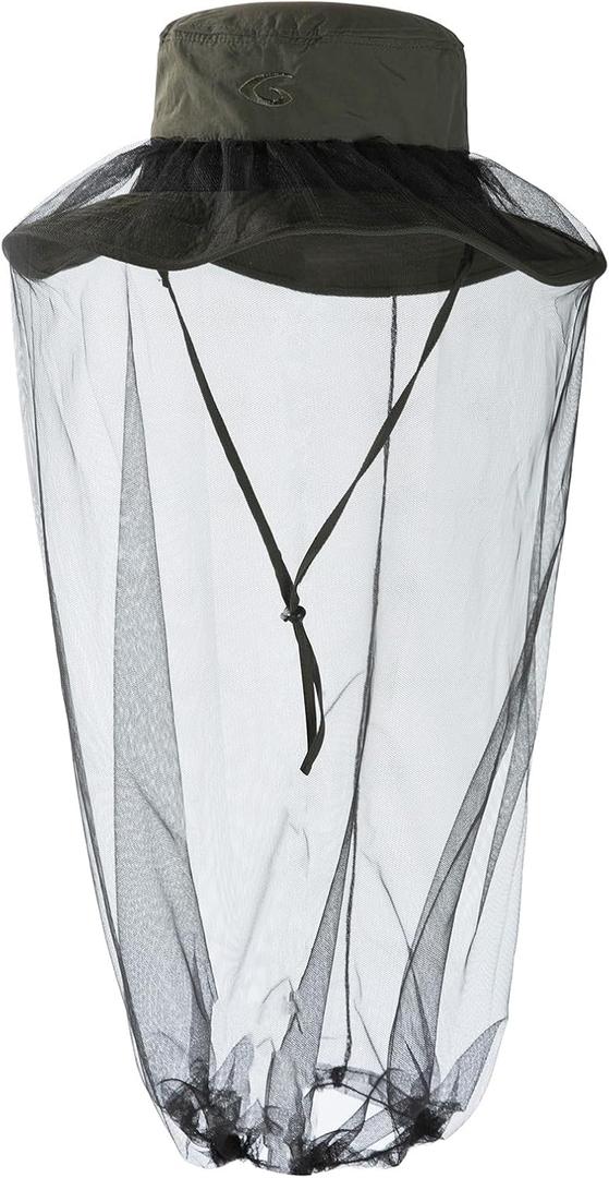 Oversize XL XXL Unisex Wide Brim Detachable Net Mesh Veil Sun Hat UV Protection Boonie Bucket Sunhat Summer Garden Fishing (L)