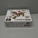 Remote Control Tyrannosaurus Rex Dinosaur Toys for Kids 3-5, 5-7, 8-12, RC T Rex Dino Robot Toy with Spray, Roar & Light, Birthday for 3 4 5 6 7 8 9 10 11 12 Year Old Boys (Brown)