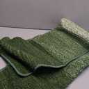 Kitinjoy Indoor Outdoor Door Mat, 59x36 Non-Slip Absorbent Dirt Trapper, Low-Profile Washable Inside Entrance Front Floor Mat, Sturdy Soft Entry Doormats for Entryway, Green