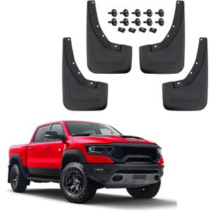 Mud Flaps Mud Guards Replacement for Dodge Ram 1500 TRX 2021-2024 Mudflaps Mud Splash Guards Front and Rear No Drilling Required 4PCS