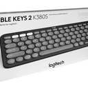 Logitech Pebble Keys 2 K380S Wireless Keyboard (Tonal Graphite)