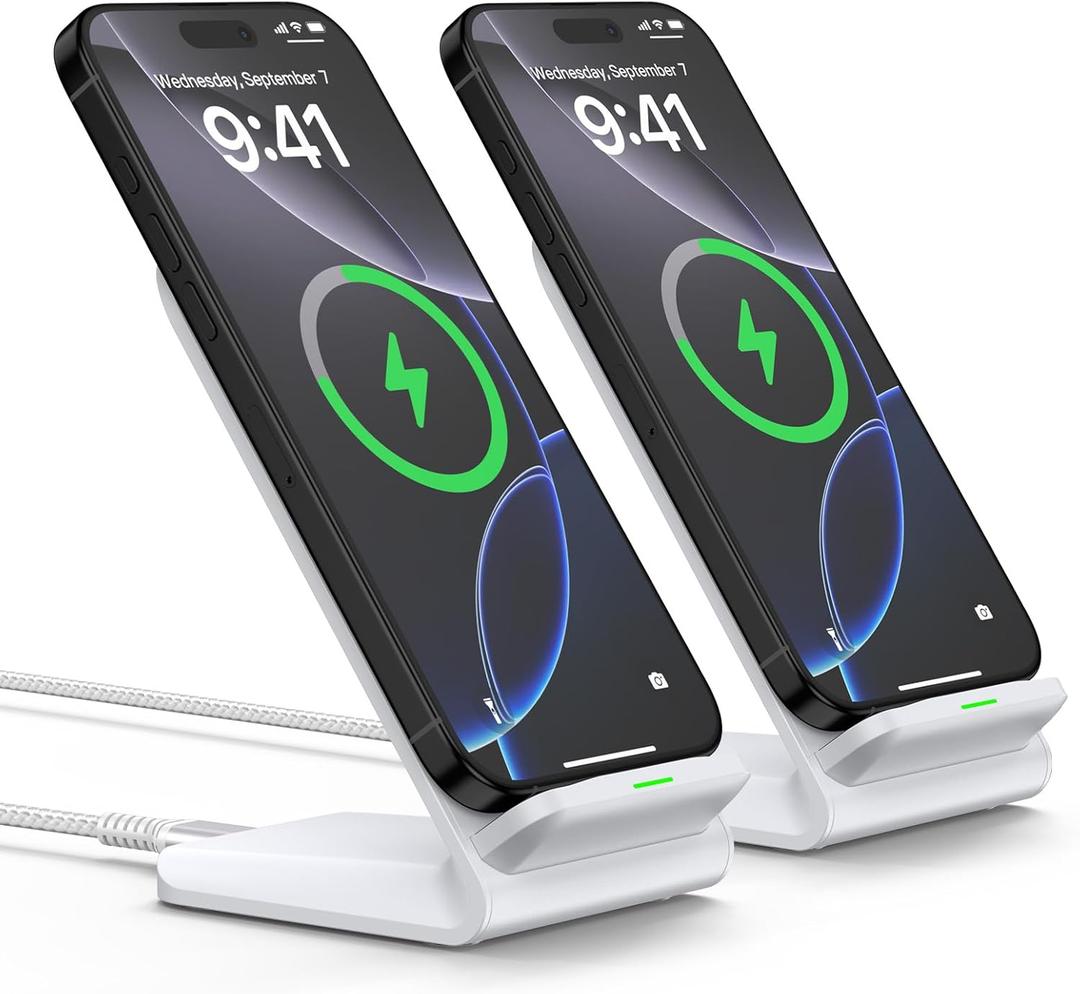 15W Samsung S25 Wireless Charger Stand Fast Charging Station for Samsung Galaxy S25 Ultra S24 FE S23 S22 S21, Android Wireless Desk Phone Charging Stand for Google Pixel 9Pro XL/Fold 9A 8pro 8a 7pro 7