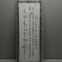 Surfapans Serenity Prayer Inspirational Religious Wall Art, 32"×12" Christian God Grant Me The Serenity Courage Wisdom Positive Saying Quotes Sign, Bible Verse Large Scripture Hanging Catholic Wall Decor (Black)