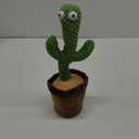 Pbooo Dancing Talking Cactus Mimicking Toy,Talking Repeat Singing Sunny Cactus Toy 120 Pcs Songs for Baby 15S Record Your Sound Sing+Dancing+Recording+LED