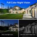3MP 2K Window Camera for Home Security, Indoor Camera for Outdoor Monitoring with Full Color Night Vision, Motion Human Vehicle Detection, 24/7 Recording, Easy Installation