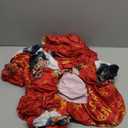 Horaldaily 8PCS Christmas Dining Chair Covers,Black Santa Stretch Removable Washable Slipcover Chair Protector for Dining Room Home Decor (Red)