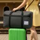 2 Pack Extra Large 90L Moving Bags Heavy Duty Storage Totes with Zippers and Handles, Reusable College Packing Bags for Clothes, Blankets, Bedding, Boxes, Travel and Camping Essentials(Grey)