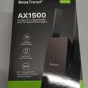 BrosTrend WiFi 6 Extender AX1500 WiFi Booster for Home WiFi Range Extender Covers Up to 2,000 sq.ft and 40 Devices, Dual Band Amplificateur WiFi with Gigabit Ethernet Port Works with Any WiFi Routers