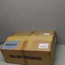 Kitstorack 2Pack Pull out Cabinet Organizer, 21" Deep, Heavy Duty Full-extension Slide out Drawers for Kitchen Cabinet, Roll out Shelf Storage with Nano Adhesive for Pots, Bathroom, Pantry,Home,Black