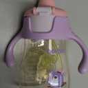 POTATO Sippy Cups For Toddlers with Straw Spill Proof, PPSU Learner Cup with Handle for Girl, Water Bottle for Baby 12 Months with 2 Type of Spout, 10 Ounce Pink