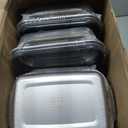 12 Pcs 19oz/ 550 ml 304 Stainless Steel Food Storage Containers with Lid, Airtight Metal Food Containers Reusable Stackable Bento Meal Lunch Box Freezer/Dishwasher Safe for Kitchen Travel