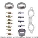 Exhaust Flange Gasket Spring Rebuild Kit Fit for Polaris Ranger RZR 800 EFI 2008-2010 Sportsman Ranger 700 800 900 OEM#3610047 5811511 7041804 7041687 5257254,Polaris Ranger 800 Exhaust Gasket