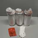 Modern Farmhouse Kitchen Island Hanging Pendant Light Fixture, Clear Glass Chandelier Shade for Over Sink Dining Room Bedside Hallway (5.5" Glass Brushed Nickel Rod, 3 Pack)