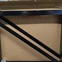 Bolted Steel Mounting Brackets for Trailer Tongue Box18"x24"Set of 2- Black.