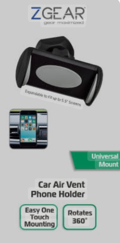 Z Gear Car Air Vent Phone Holder
