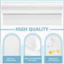 Tudomro 4 Rolls Disposable Non Woven Bed Sheets Massage Table Paper Covers Non Woven Fabric Massage Sheets Waterproof Spa Breathable Bed Cover for Beauty Salon (4, White)