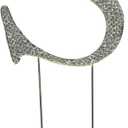 Collection Crystal Rhinestone Wedding Cake Topper, Large, Letter S, Gold