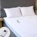 Sunbeam Heated Restful Mattress Pad, Twin, White