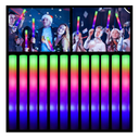 Glow Sticks Bulk - 100 Pcs LED Foam Sticks Glow in the Dark Party Supplies with 3 Modes Flashing Effect, Glow Batons Party Favors for Party Wedding Birthday Concert Halloween Christmas