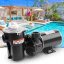 W3SP1580X15 Pool Pump Replace for Hayward PowerFlo LX, 1.5 HP Single Speed Motor Above Ground Pool Pump, 115V, 3450RPM,11.2A, 60HZ, Filter Swimming Pool Pumps For Pool Hot Tubs Water Circulation