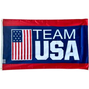 USA Olympic Team Hanging Banner Flag 3x5ft Flag Man Cave Garage Sports