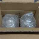 BOKT Clear Bubble Glass Globe Wall Mounted Sconce Light Set of 2 Modern Brass Gold Long Pole Wall Sconce Lighting Set of Two Mid Century Vintage Bathroom Mirror Wall Lamp (Clear)