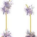 Wedding Arch Backdrop Stand(8ft&6.8ft) with Ballon Sets,Metal Wedding Arches for Ceremony,Balloon Arch Stand for Birthday,Wedding,Baby Shower and Any Celebration