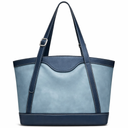 LuxeBold Shoulder Bag for Women Tote Purses and Handbags Top Handle Work Bag Satchel Hobo Purse, Blue