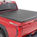 Rough Country Soft Roll-Up Truck Bed Cover for Toyota Tundra (2022-2025) - Fits 5'7 Bed, Weather-Resistant Tonneau Bed Cover