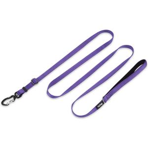 Hyhug Nylon Adjustable 4-6ft Dog Leash with Soft Neoprene Padded Handle, Durable Heavy Duty Leash with Easy-to-Use Bolt Snap, Ideal for Jogging Outdoor (Ultra Violet)