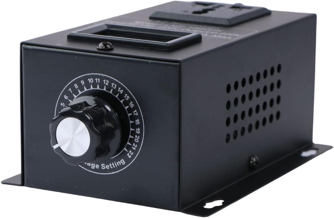 AC 110V 220V/ 25A/ 10000W Variable Speed Controller SCR Voltage Power Regulator Fit for Router Fan Electric Motor Rheostat