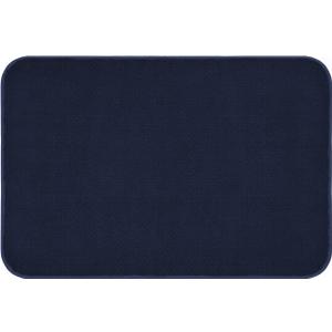 House, Home and More Skid-Resistant Carpet Indoor Area Rug Floor Mat - Navy Blue - 2 Ft X 3 Ft - Non Slip Rubber Backing, Stain Resistant, Dog Friendly, Living Room Bedroom Kitchen Entryway