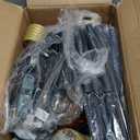 Christmas Lights Jumbo C9 Outdoor Lawn Decorations with Pathway Marker Stakes, 2 Pack 8.5 Feet String Lights Covered Jumbo Multicolored Light Bulb for Holiday Outside Yard Garden Decor, 10 Lights