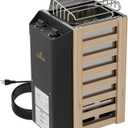 3KW Sauna Heater, Sauna Heater 110V with Plug in, Electric Sauna Heater No Wiring Required Plug and Play,Suitable for Saunas Ranging from 70 to 140 Cubic Feet, Adjustable Temp & 3H Timer (Black)