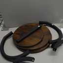 Small Side Table, 3-Tier Round End Table for Living Room, S-Shaped Accent Table for Small Spaces Sofa Couch Bedroom, Vintage Nightstand Wood Metal Coffee Table with Storage Shelf, Rustic Brown