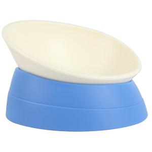 Bulldog Bowl Anti-Slip Dog Cat Dish Detachable Rubber Dog Bowl Pet Sterile Tilted Pet Feeder Slope Base