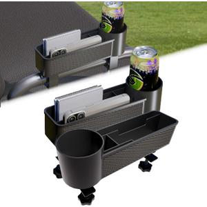 Golf Cart Accessories, Golf Cart 12oz Drink Cup Holder 2-Pack for Rear Seat, Fit Flat Squre, Compatible with EZGO/Club Car/Yamaha & Most Golf Cart, Golf Cart Parade Essentials