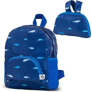 Tiny Twinkle Toddler Mini Backpack | Lightweight, Waterproof, Folds Up | Great for Travel, Daycare, Beach or Swim | Ages 2-4