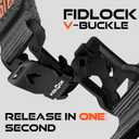 Bandletic Compatible with Garmin Fenix 5 6 7 Watch Band - 22mm Easy-Fit Rugged Nylon Strap with Magnetic Fidlock V-Buckle for Fenix 8 47mm/7 6 Pro/5 Plus/Forerunner 965/945/Approach S62/Instinct 3 2,Medium (6.5"-7.1")