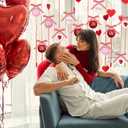 24PCS Ball Ornaments, 2.36 Inches Red Pink White Ball Shaped Ornaments, Cute Ball Hanging Baubles Decorations for Tree Love Day Wedding Christmas Party Supplies