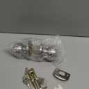 BESTTEN Keyed Entry Door Knob with Lock, Interior and Exterior Door Lock, Standard Ball, Satin Nickel