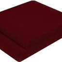 Cozyide Chair Cushions for Dining Chairs, Square Chair Pads with Ties and Non-Slip Bottom, Kitchen Chair Cushions 2 Pack, 16" x 16" x 2", Burgundy