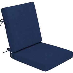Arden Foam Outdoor Dining Chair Cushion, 20 x 20, Made with ProFoam, Rain-Proof, Fade Resistant, Sapphire Blue Leala