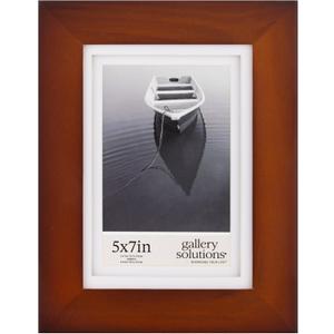 Gallery Solutions Picture Frame, Walnut, 5" x 7"