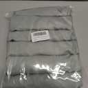 HFCNMY Seat Covers for Dining Chairs, 6 Pack Stretch Waterproof PU Dining Chair Seat Covers Removable Washable Kitchen Chair Seat Covers with Elastic Bands,Light Gray