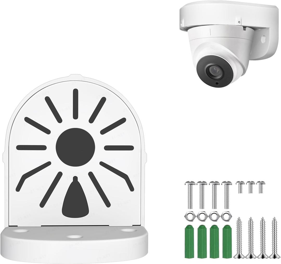ZT-NET Universal Wall Camera Mount Bracket for Dome Security Camera, Cable Management Mounting Case Deep Base Junction Box, Outdoor CCTV IP Surveillance Cameras Holder Aluminum Alloy