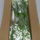 MARTINE MALL 36 Pcs Babys Breath Artificial Flowers, White Baby Breath Flowers Artificial Bulk Real Touch Fake Babys Breath Flowers Faux Gypsophila for Wedding Party Home Floral Arrangement Decor